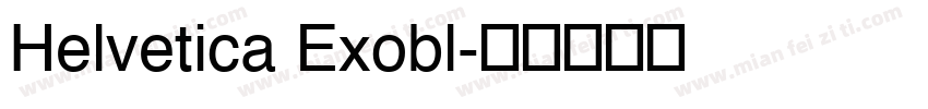 Helvetica Exobl字体转换